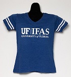 IFAS Women's Blue Football Style T-Shirt