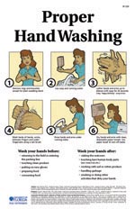 Proper Hand Washing Poster